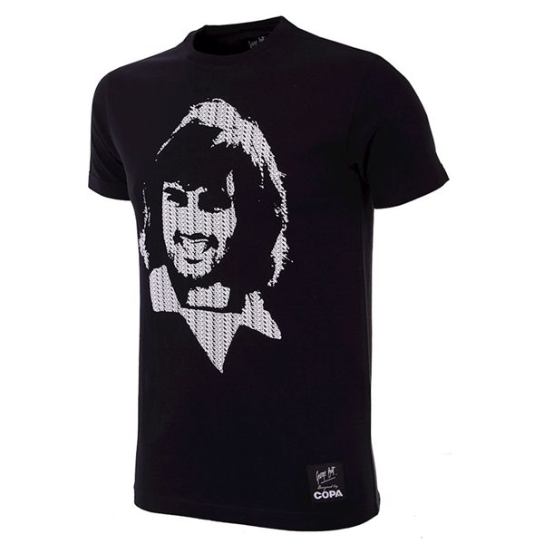 Immagine di COPA Football - George Best Repeat Logo T-Shirt - Nero