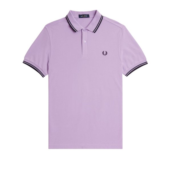 Fred Perry - Twin Tipped Polo Shirt - Ultra Violet/ Navy