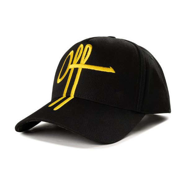 Off The Pitch - The Sage Trucker Cap - Black/ Yellow