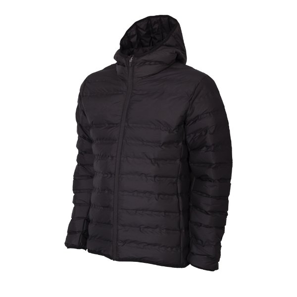 COPA Football - All Black Hooded Puffer Jacket