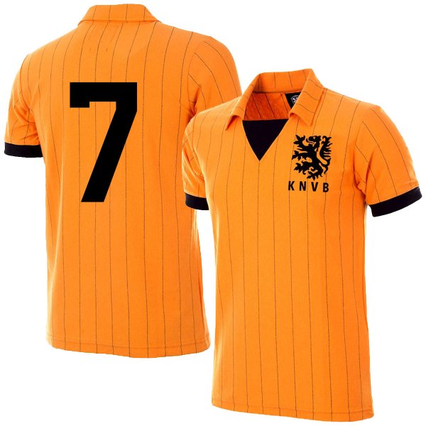 Holland Retro Voetbalshirt 1983 + Nummer 7