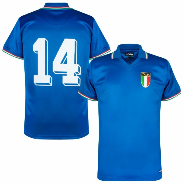 Immagine di COPA Football - Maglia vintage Italia Mondiale 1982 + Numero 14